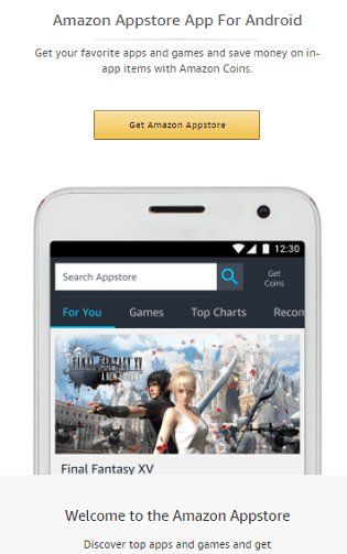 Amazon app store for Android