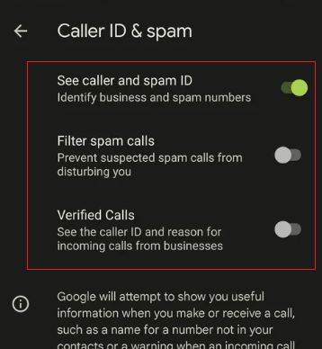 Android Call Screening
