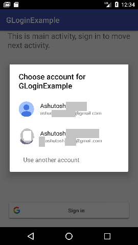 android Google Sign-In Integrating