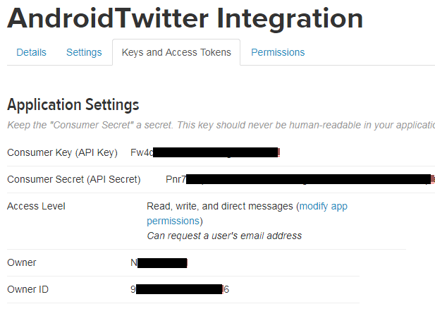 android Twitter Integrating
