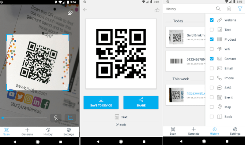Barcode scanner apps for Android