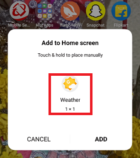 Google Weather App for Android