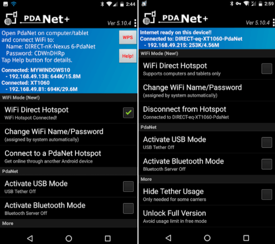 Hotspot apps for Android