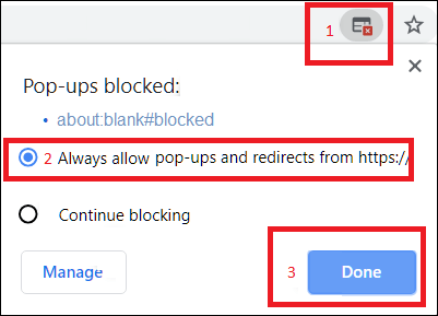 gør dig irriteret butik Allergisk How to allow or block pop-ups in Chrome browser - javatpoint