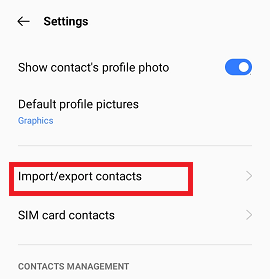 How to backup Contacts on Android