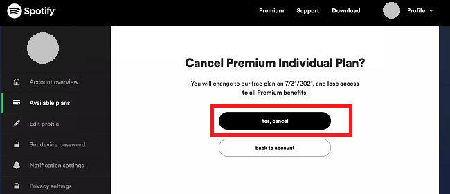 How to Cancel Spotify Premium on Android