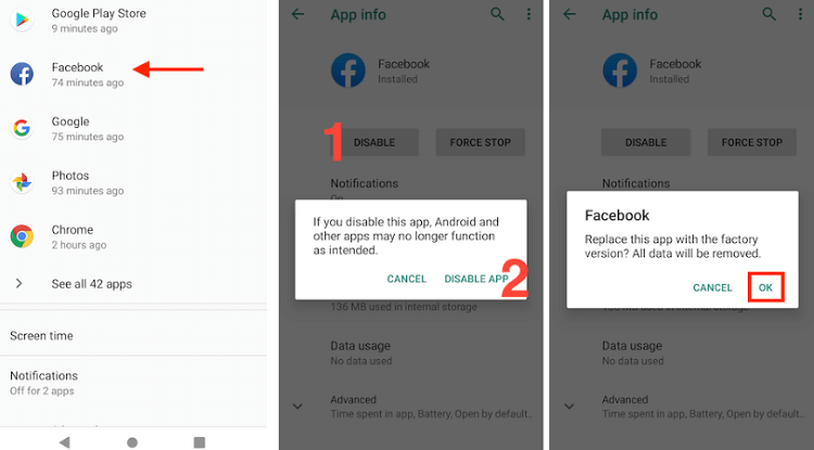 How to delete apps on Android