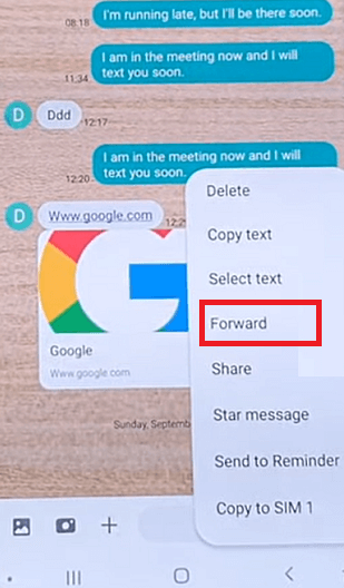 How to Forward a Text Message on Android