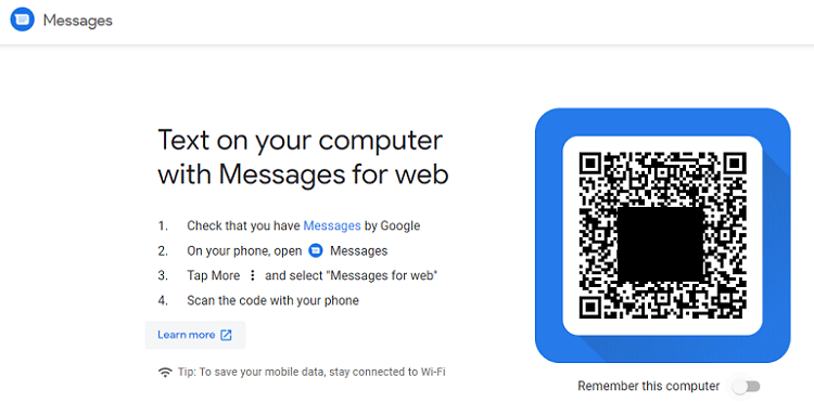 How to get Android Messages on PC