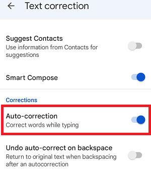 How to Turn Off or On Autocorrect on Android