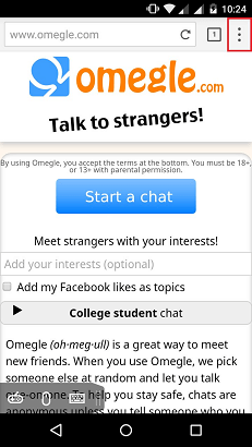 Omegle Video Chat on Android - javatpoint