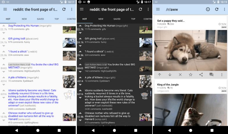 Reddit app for Android