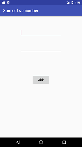 android button example