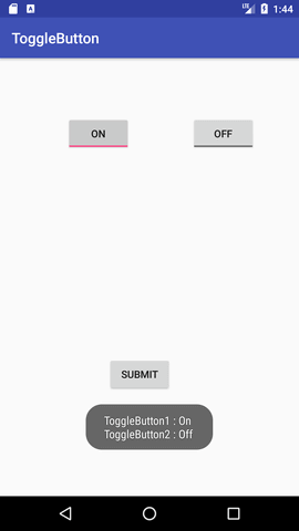 android toggle button example output 1
