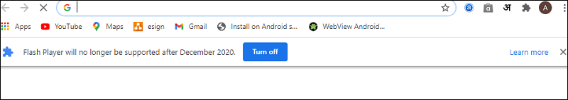Turn on Flash in Chrome