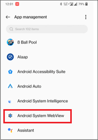 What is Android System WebView