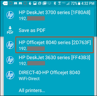 Wireless HP printer app for Android