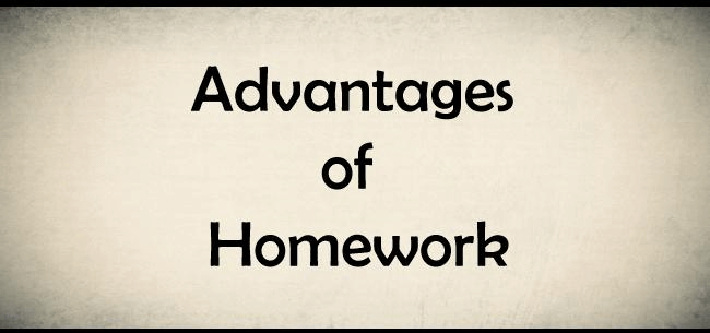 advantage and disadvantage of doing homework