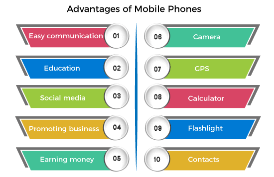 advantages and disadvantages of handphone