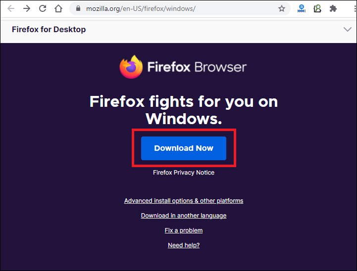 Firefox Installation on Windows
