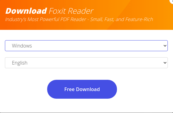 download foxit reader exe