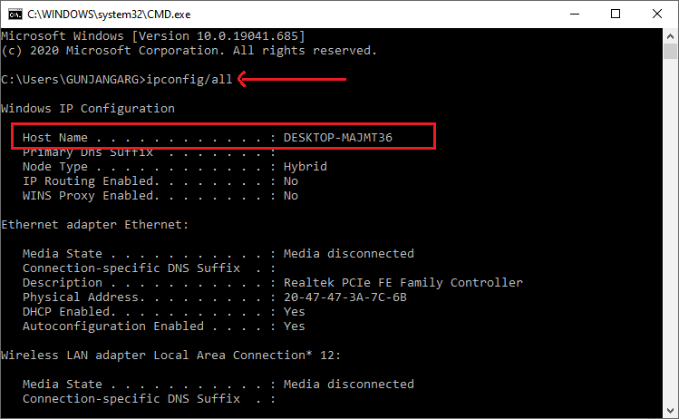 Command To Get Hostname From Ip Address In Cmd INEMACH