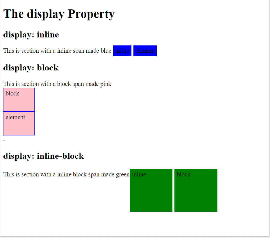 Inline Block Elements