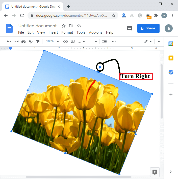 How To Rotate An Image In Docs