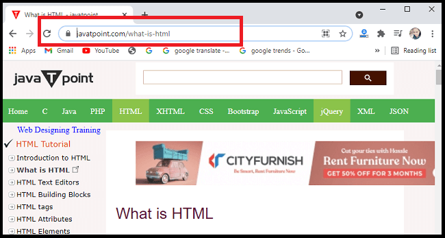 What is a Webpage - Javatpoint
