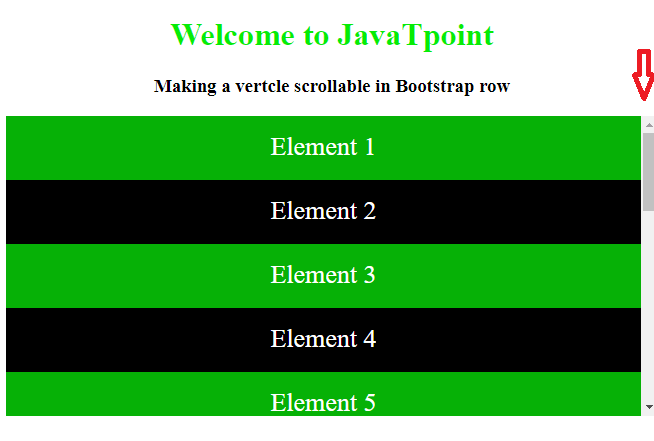 how-to-make-horizontal-scrollable-in-a-bootstrap-row-javatpoint