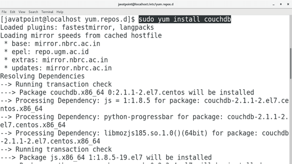 CentOS How to Install CouchDB on CentOS 2
