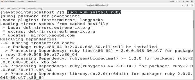 CentOS How to Install Ruby on CentOS 1