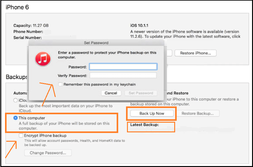 How to backup iPhone to Computer