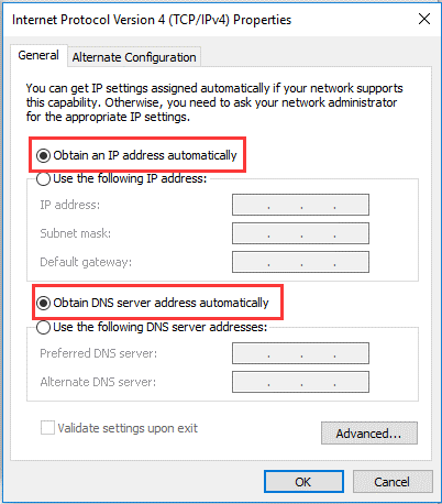 How to enable or disable DHCP in Windows?