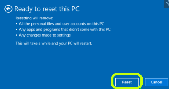 How to factory reset a computer