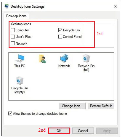 How to remove unused icons from the Windows desktop?