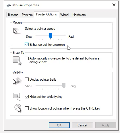Mouse not detected or working in Windows