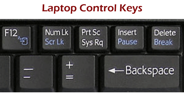 What is the Insert key in the laptop?