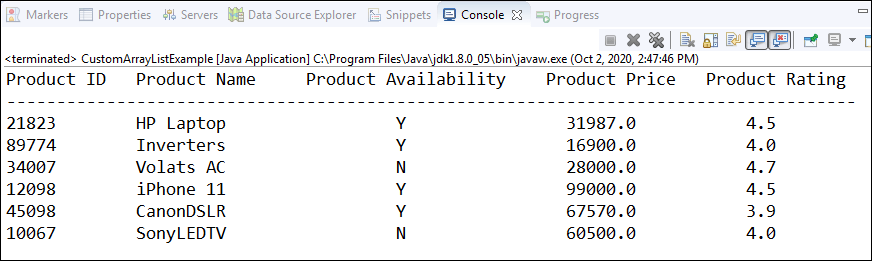 Custom ArrayList in Java