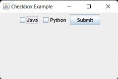 Difference Between Checkbox and Radio Button in Java