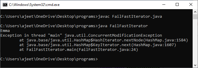 Fail-fast and Fail-safe in Java