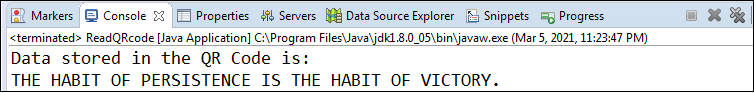 Generating QR Code in Java