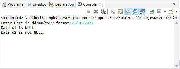 How to Check null in Java