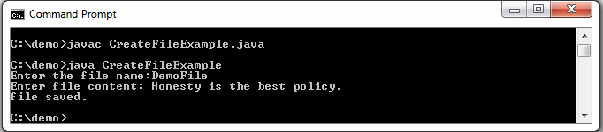 How to Create a File in Java2