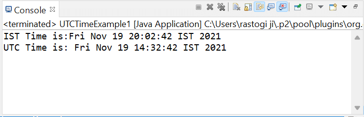 How To Get UTC Time In Java Javatpoint