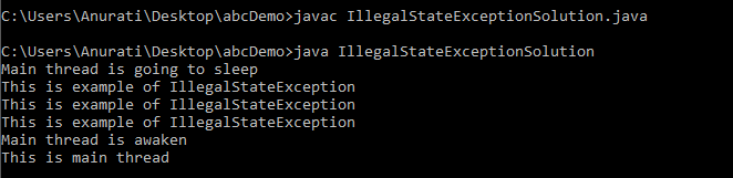 How to resolve IllegalStateException in Java