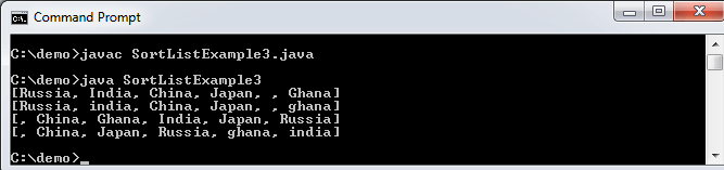 How to sort a list in Java