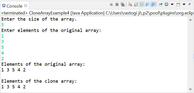 Java Array Clone