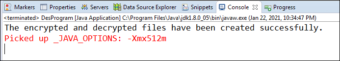 Java Code for DES