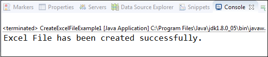 Java Create Excel File